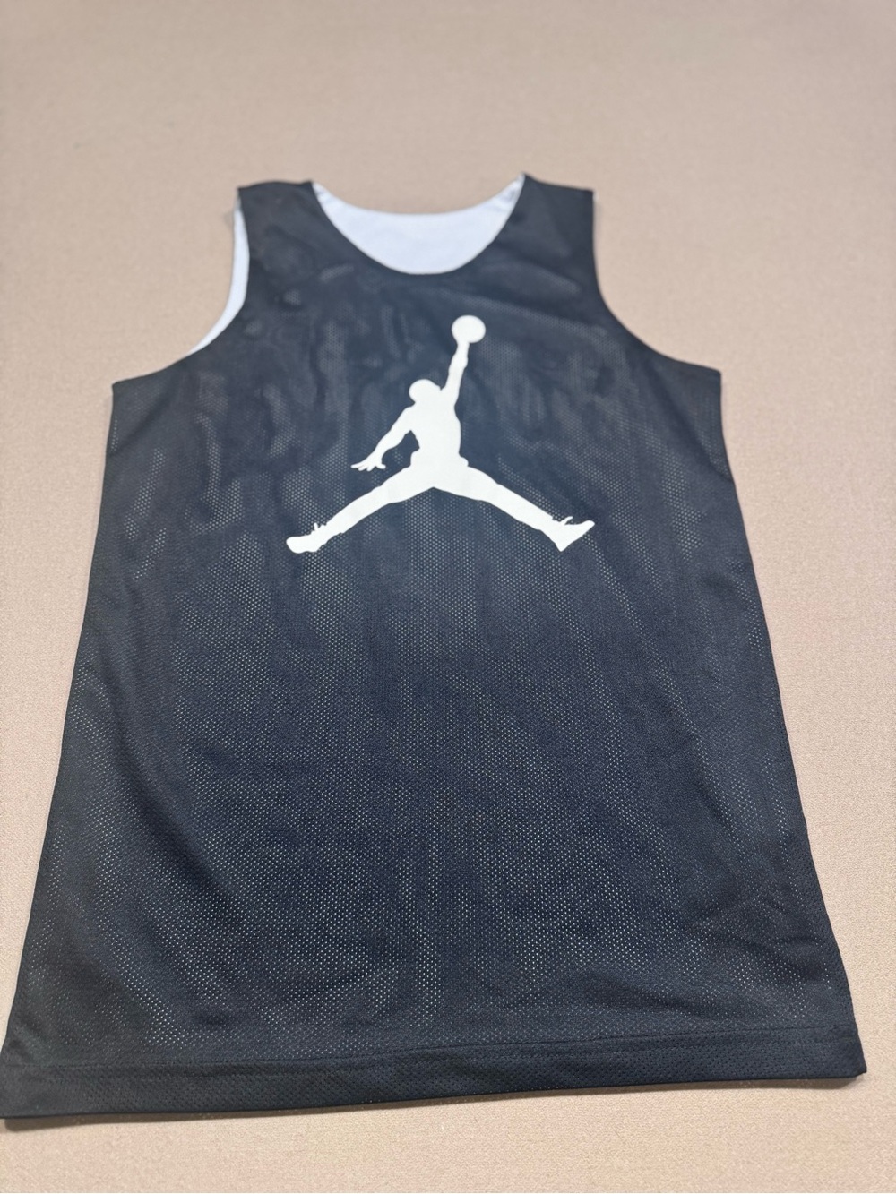 Jordan Youth Black & White Reversible Team Jumpman Mesh Jersey